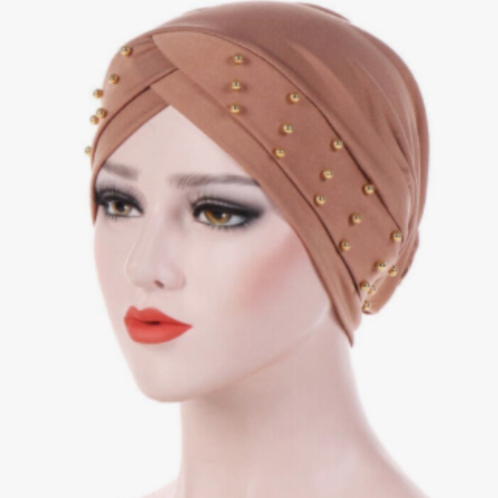 2 Turban Head Wrap Chemo Hat Fashionable Headwear Hair Loss Cap Soft Cover